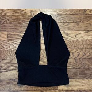 Black Halter Top